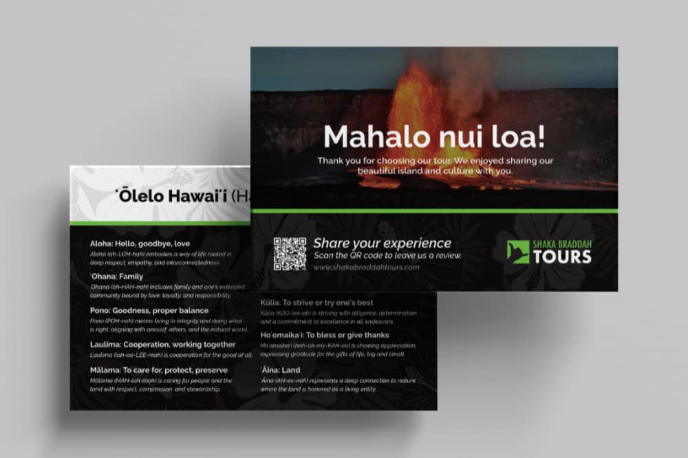 Business postcard design